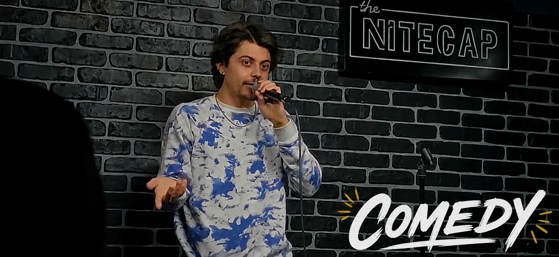 Dan Durant performing comedy