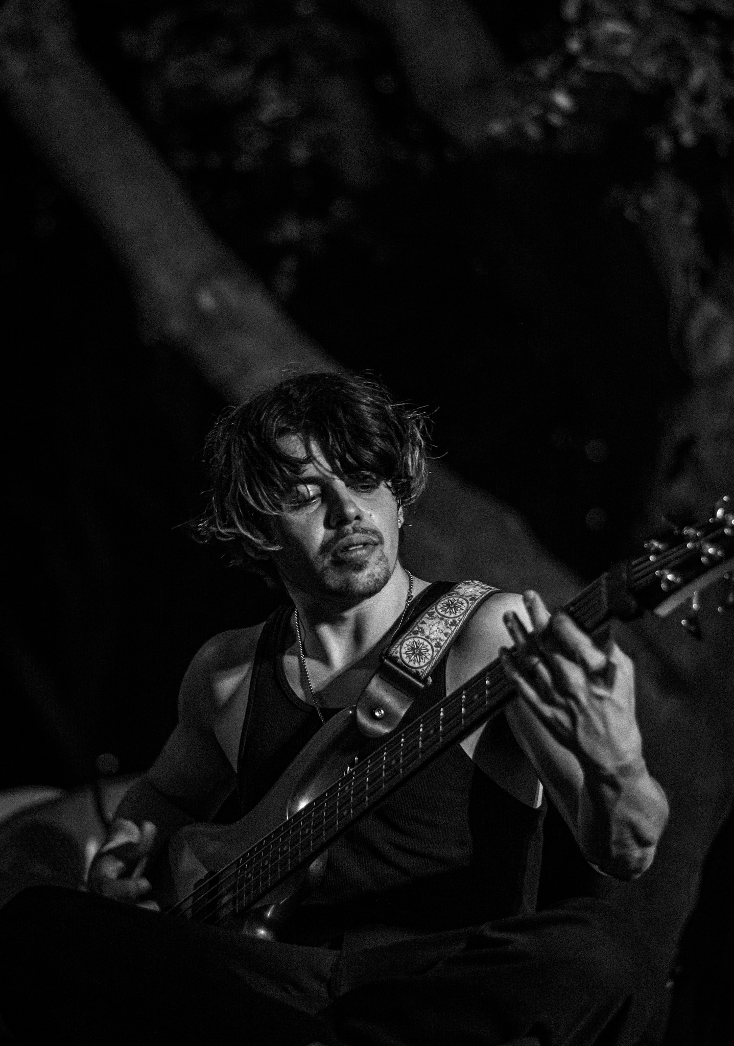 Dan Durant with bass